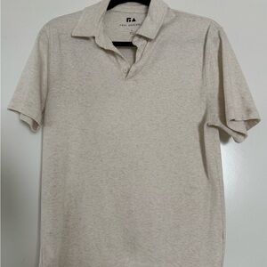 Free Assembly Men's Polo in Heather Cream
